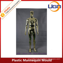 colorful male chrome plastic mannequin mould for hot sale